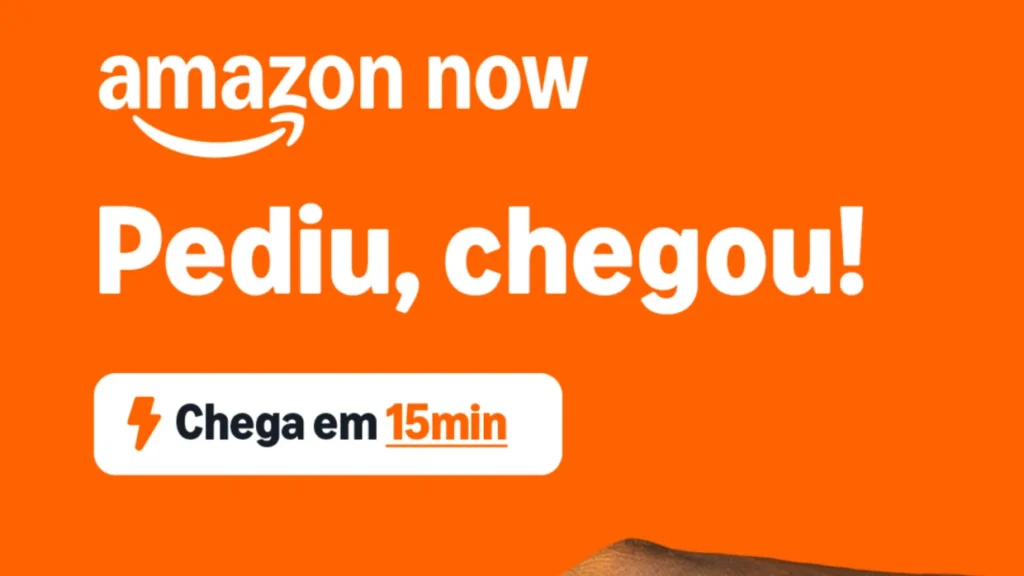 Amazon Now chega ao Brasil com entregas em 15 minutos e frete grátis para Prime, promovendo rapidez e conveniência na compra online.