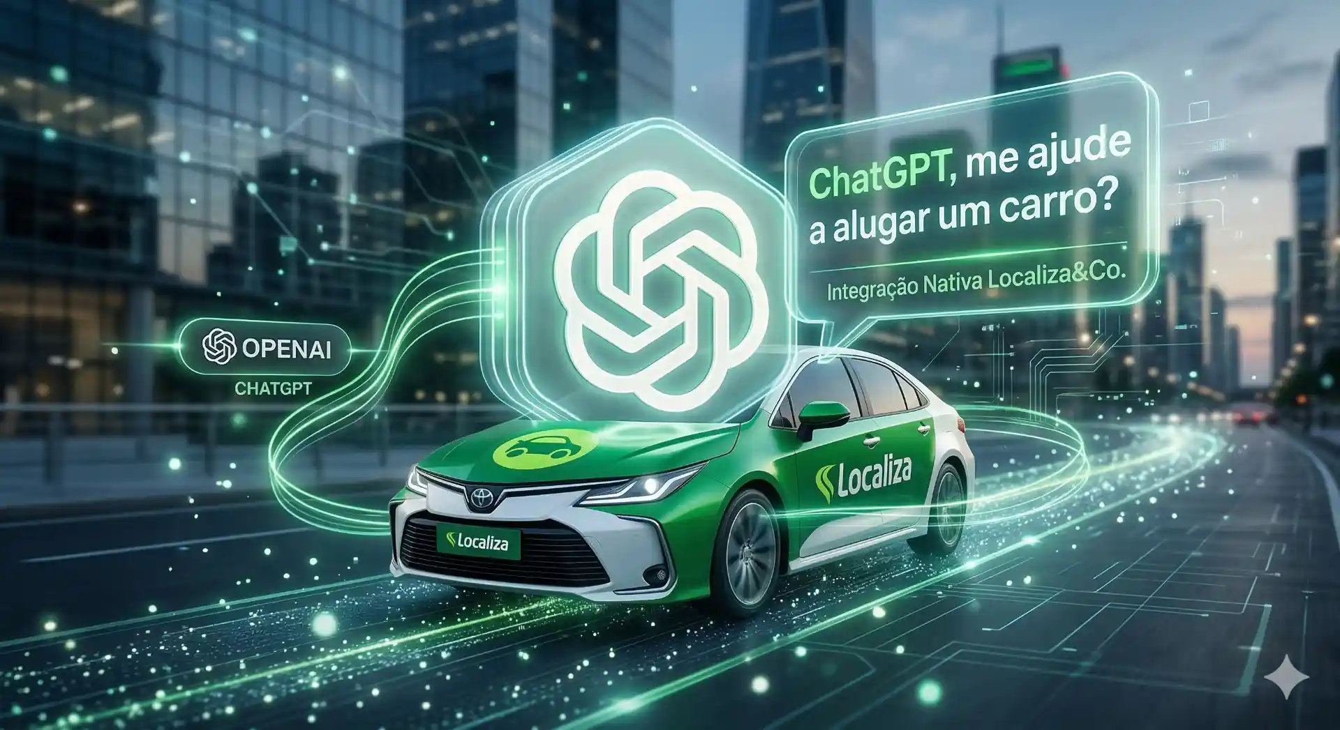 Localiza integrada ao ChatGPT